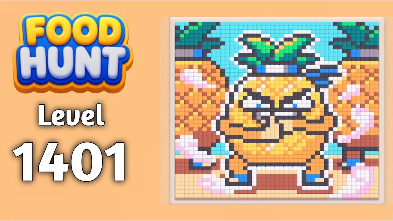 Food Hunt Level 1401 board layout