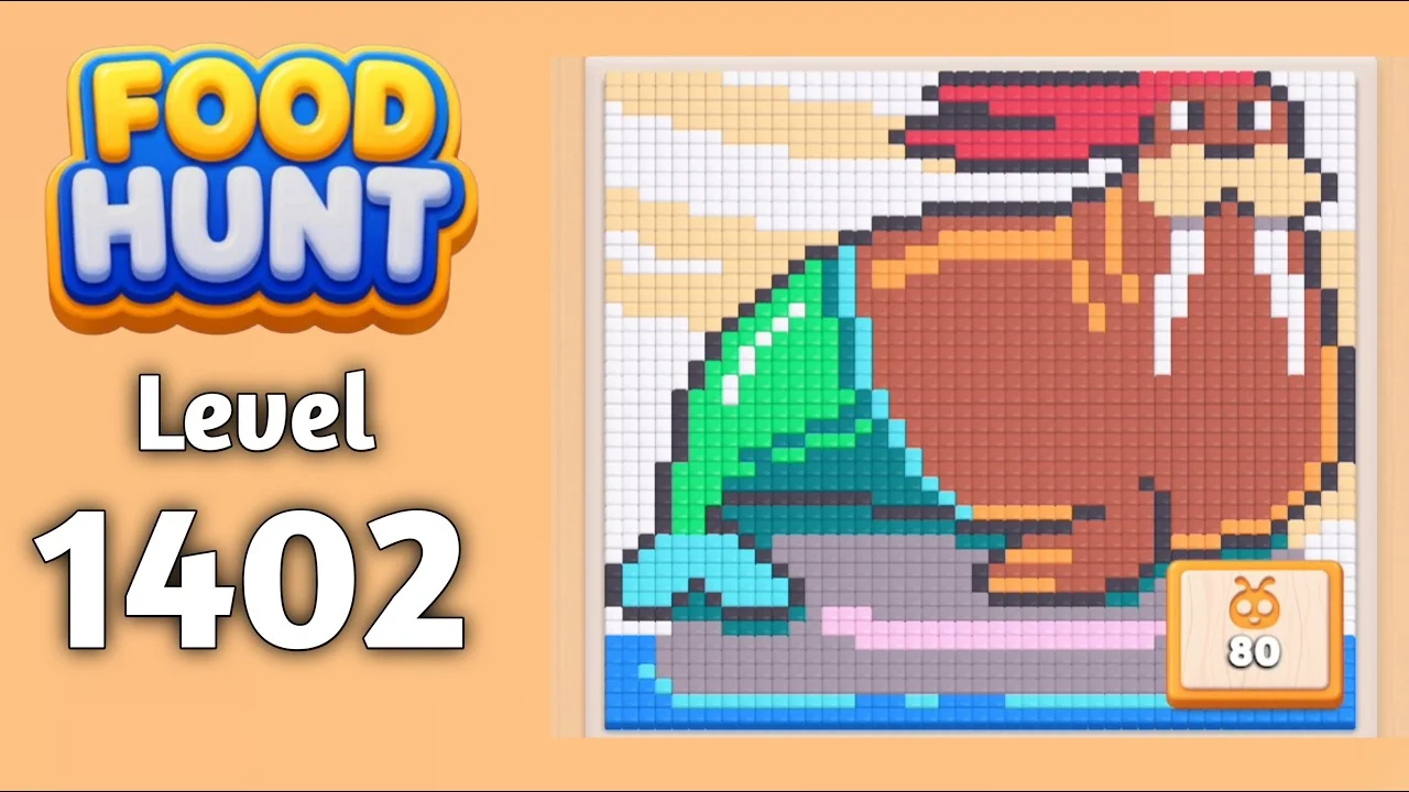 Food Hunt Level 1402 board layout