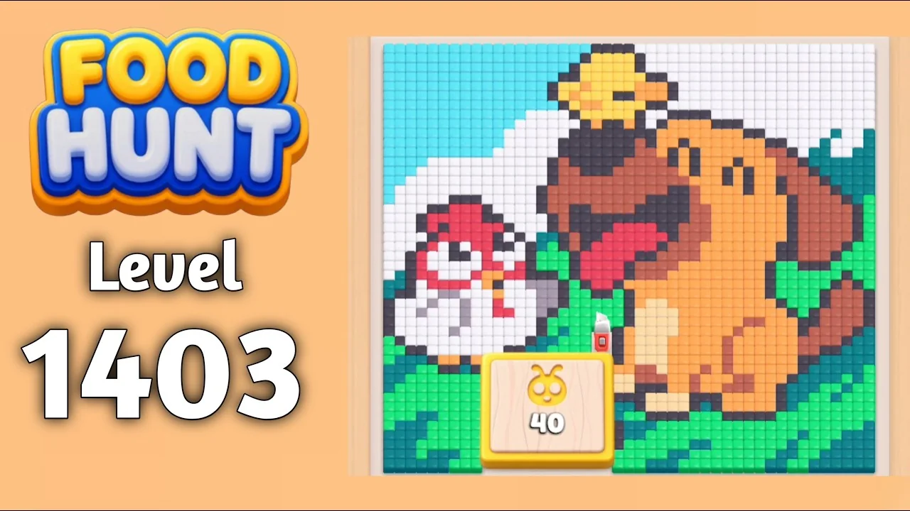 Food Hunt Level 1403 board layout