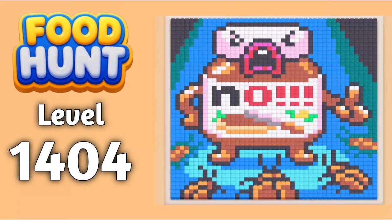 Food Hunt Level 1404 board layout
