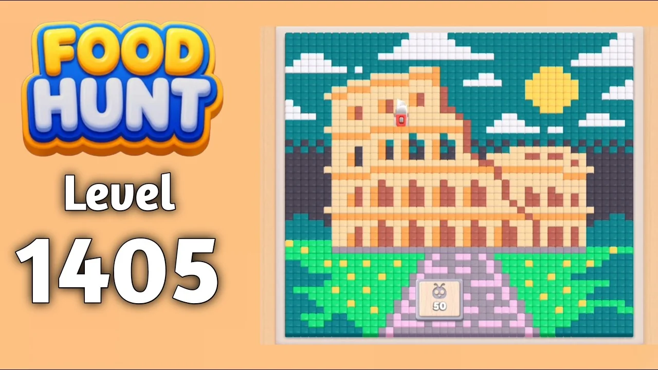 Food Hunt Level 1405 board layout