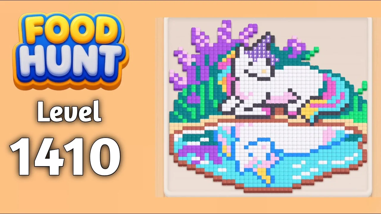 Food Hunt Level 1410 board layout