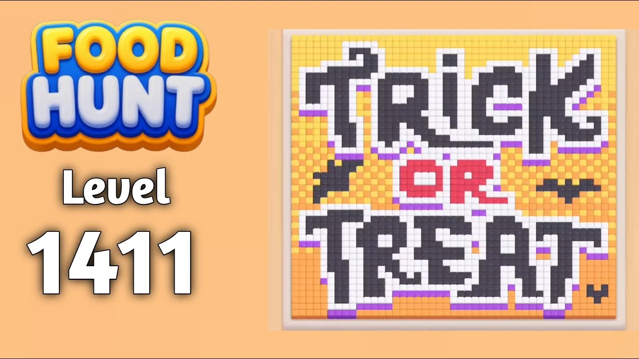 Food Hunt Level 1411 board layout