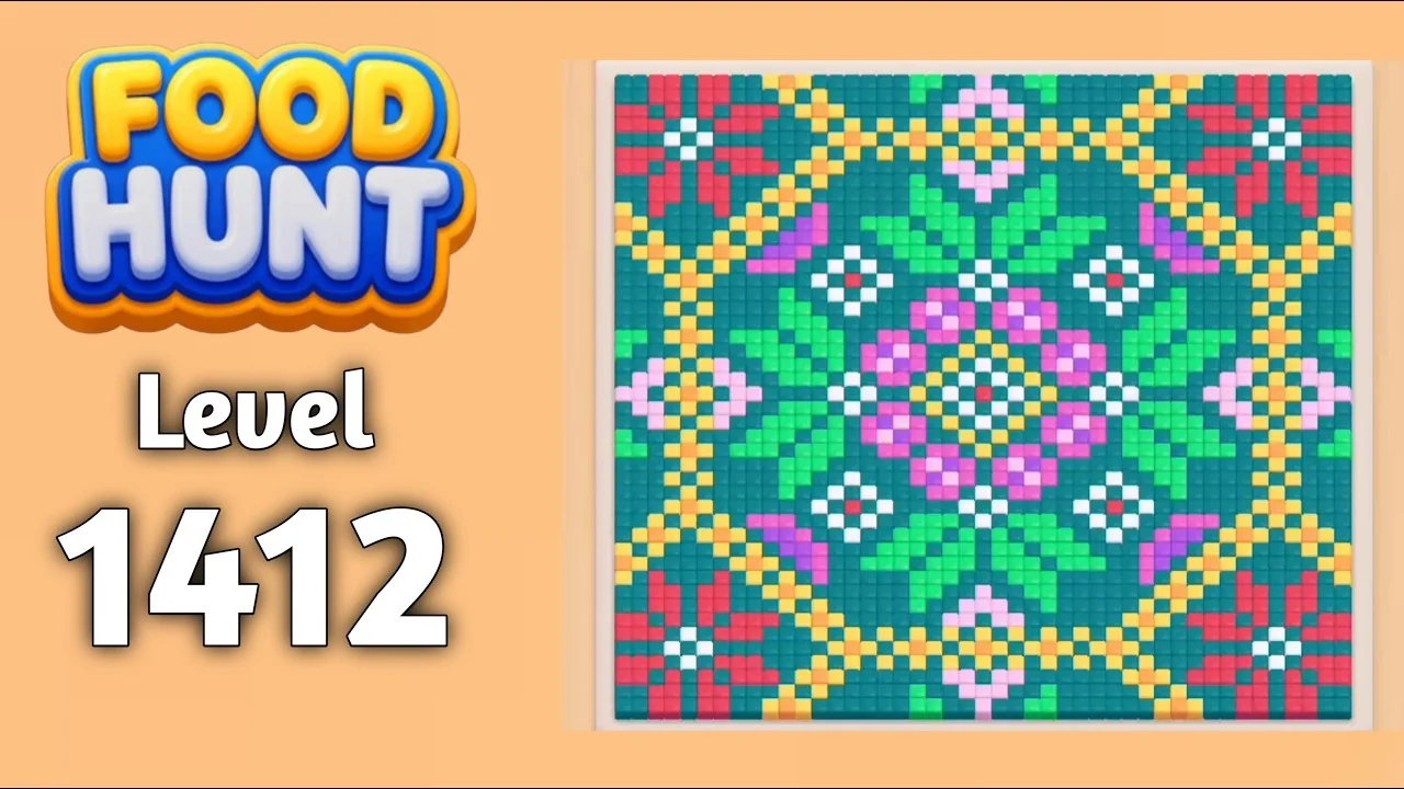Food Hunt Level 1412 board layout