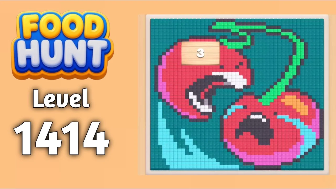 Food Hunt Level 1414 board