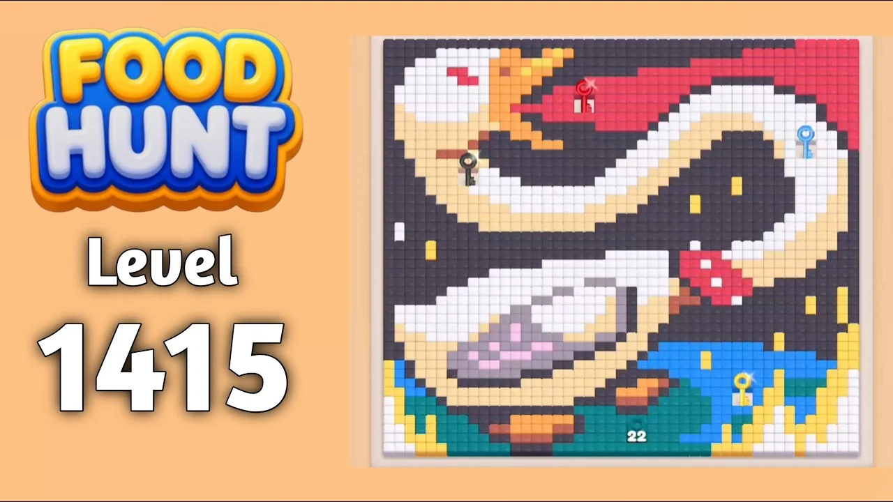 Food Hunt Level 1415 board layout