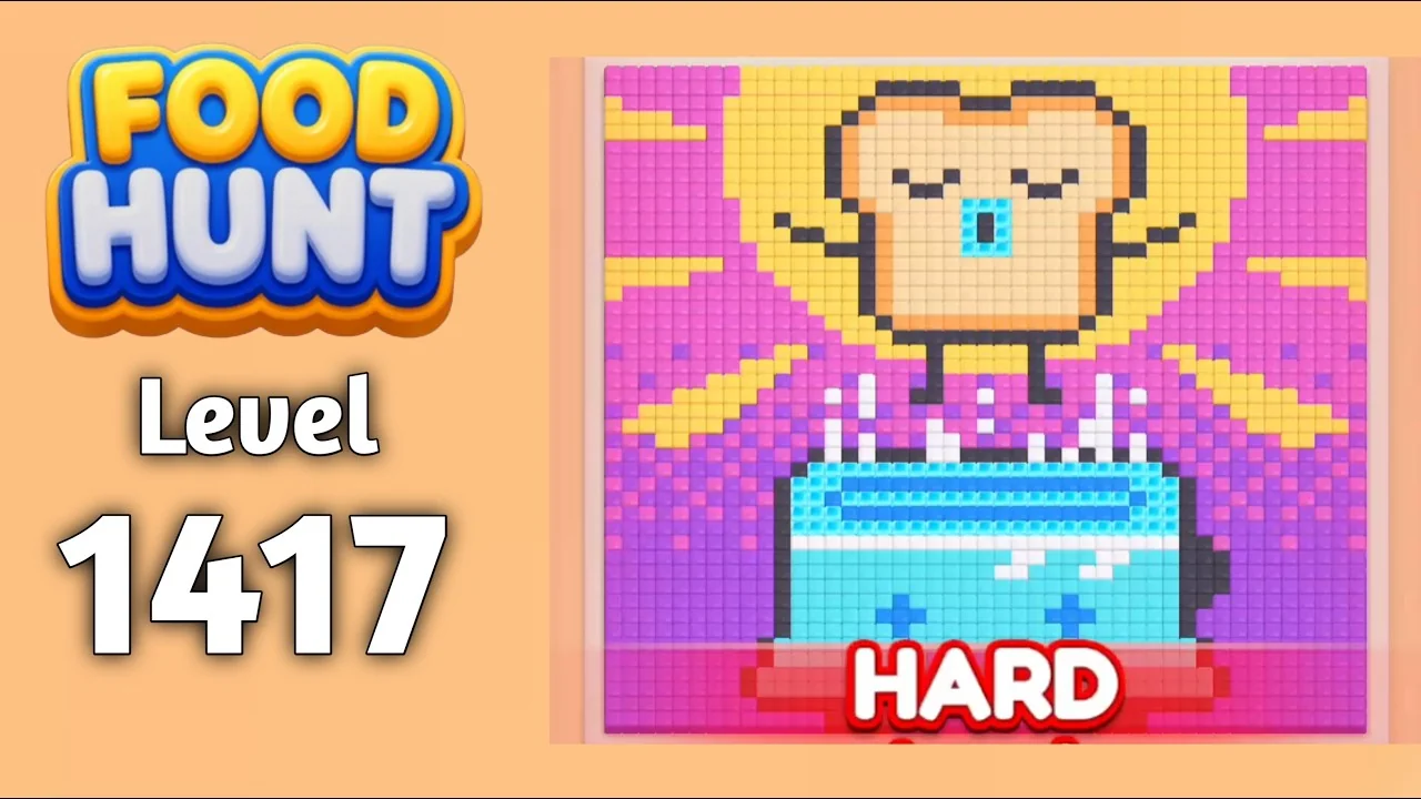 Food Hunt Level 1417 board layout