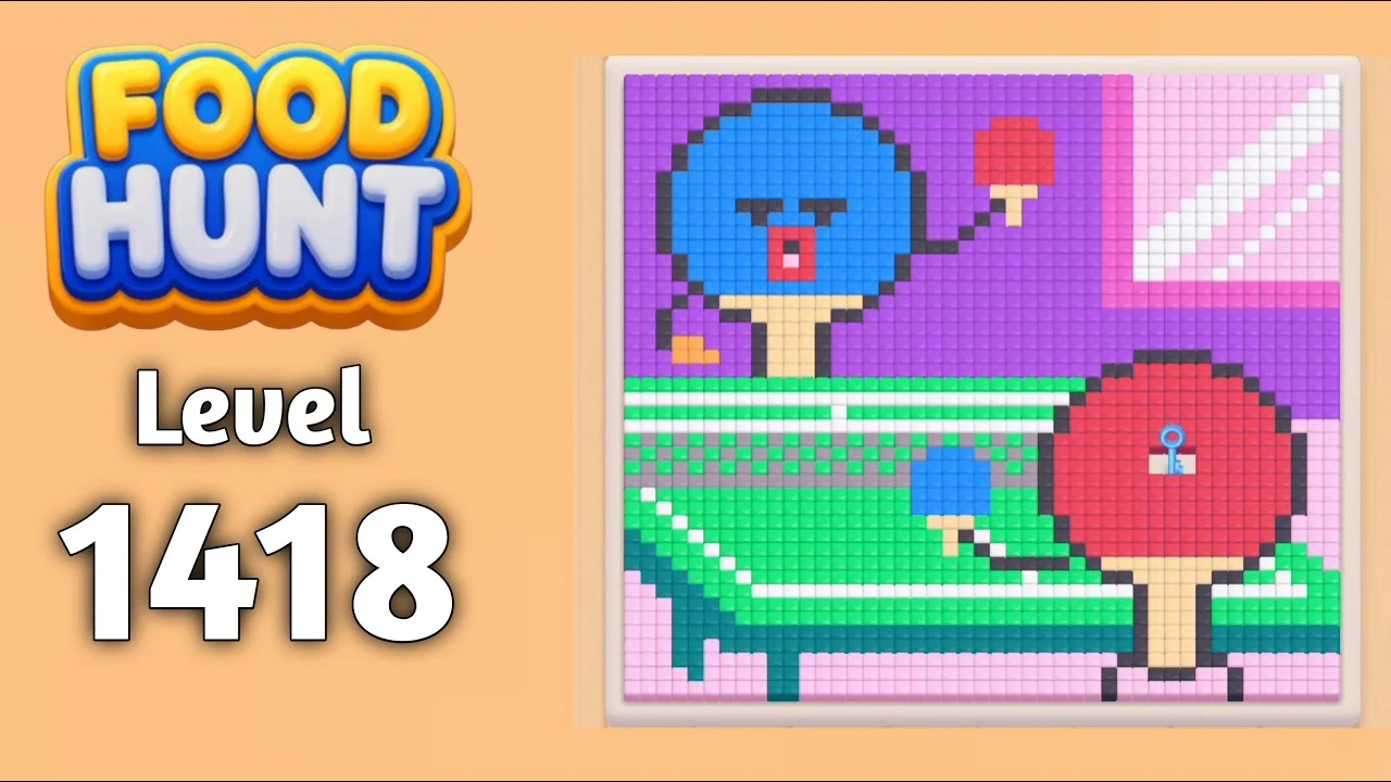 Food Hunt Level 1418 board layout