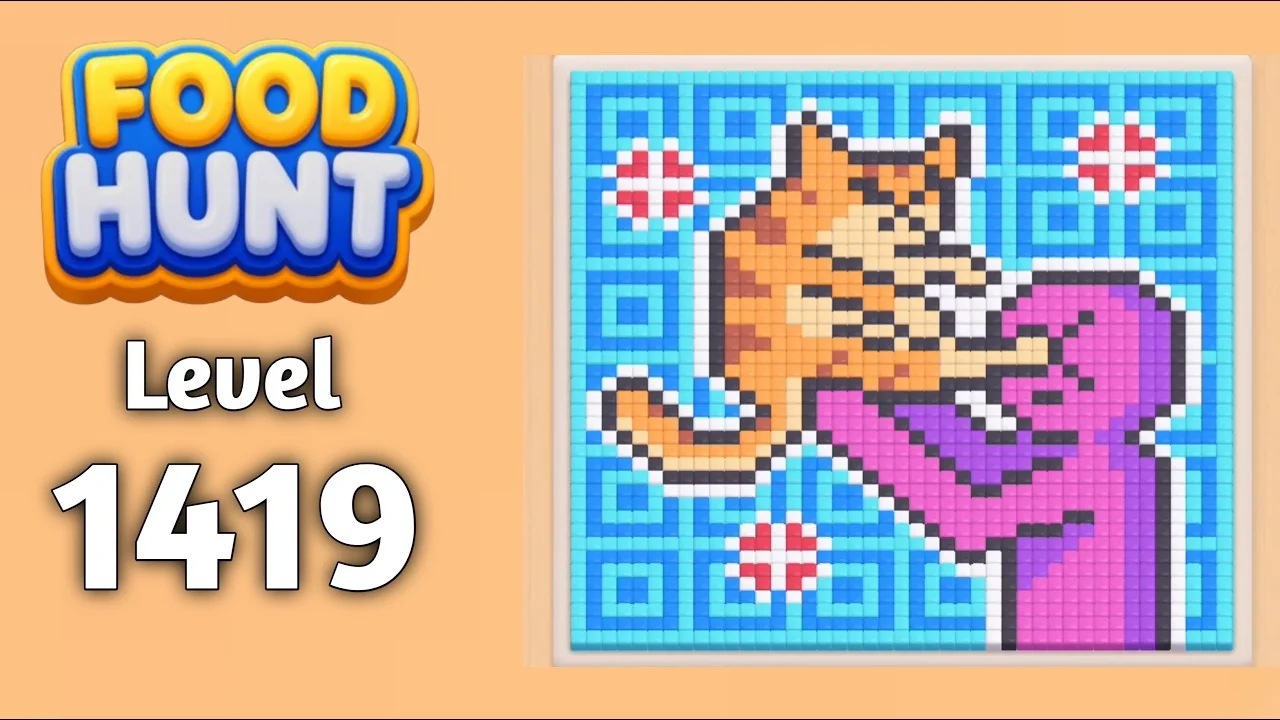 Food Hunt Level 1419 board layout