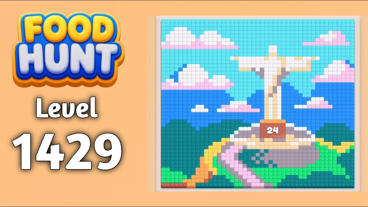 Food Hunt Level 1429 board layout