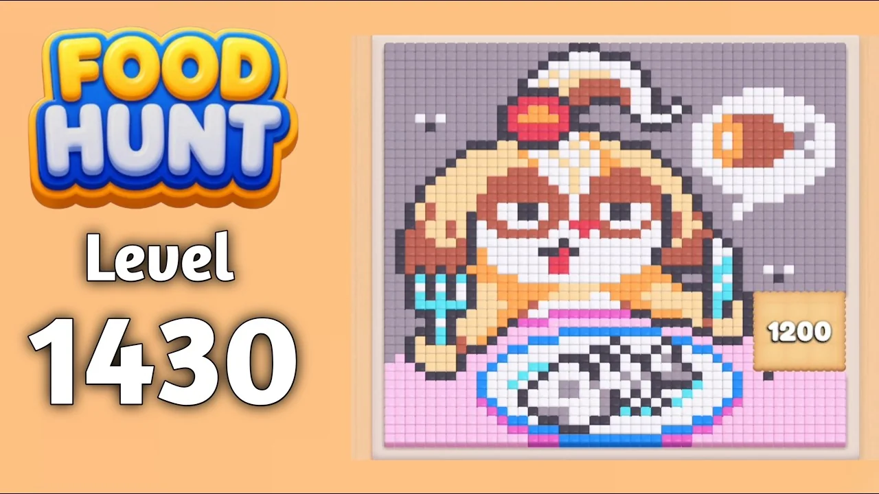 Food Hunt Level 1430 board layout