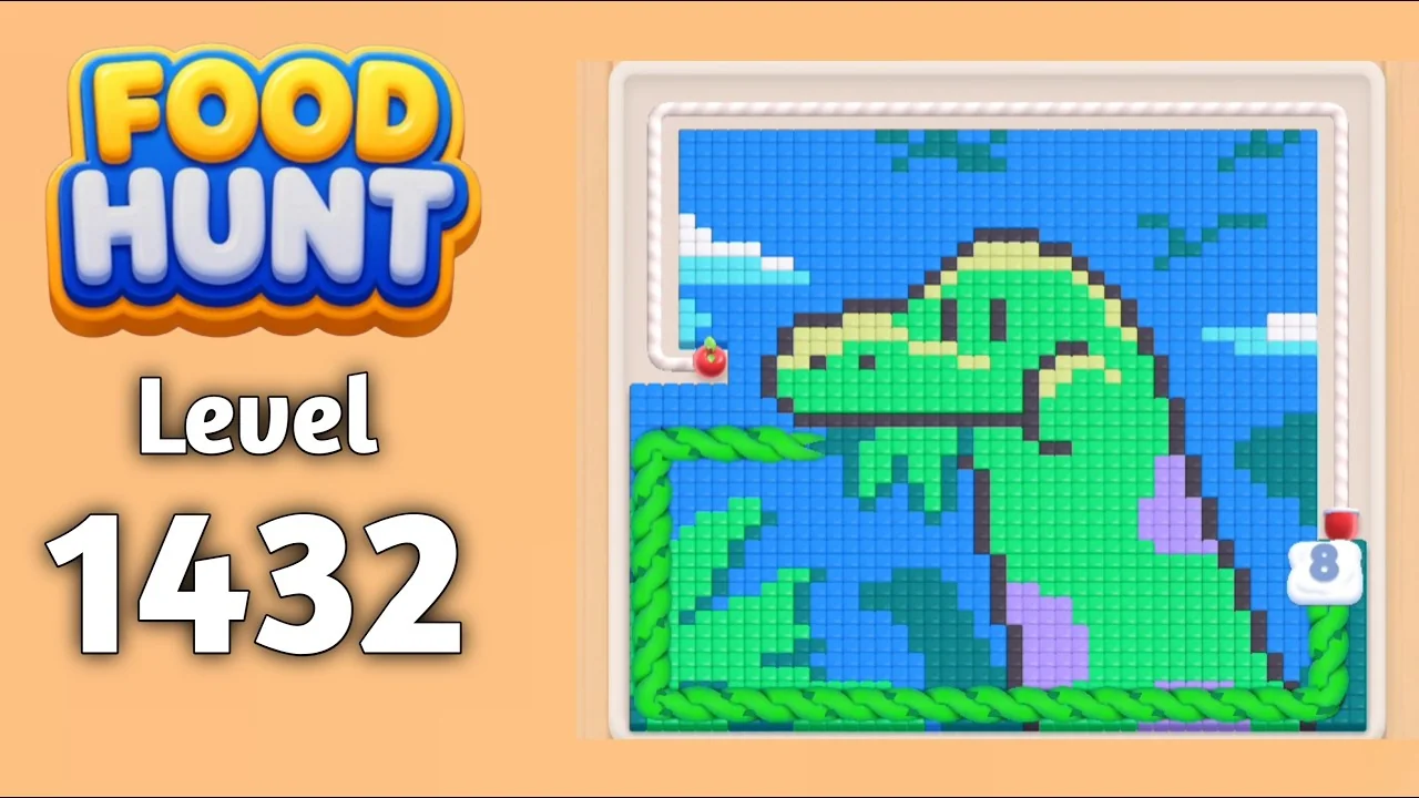 Food Hunt Level 1432 board layout