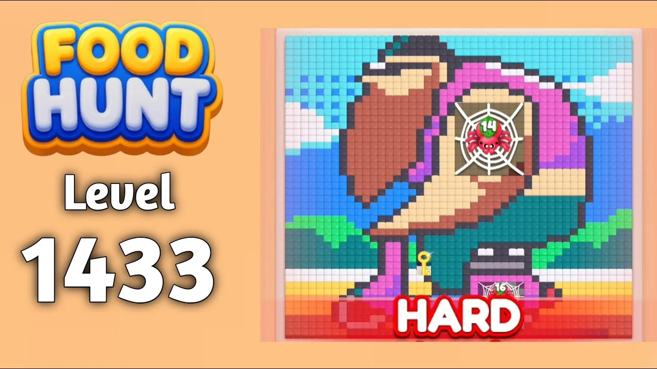 Food Hunt Level 1433 board layout