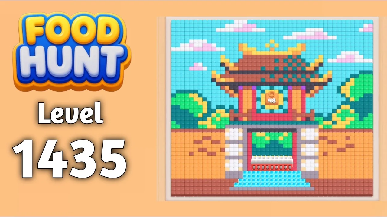 Food Hunt Level 1435 board layout