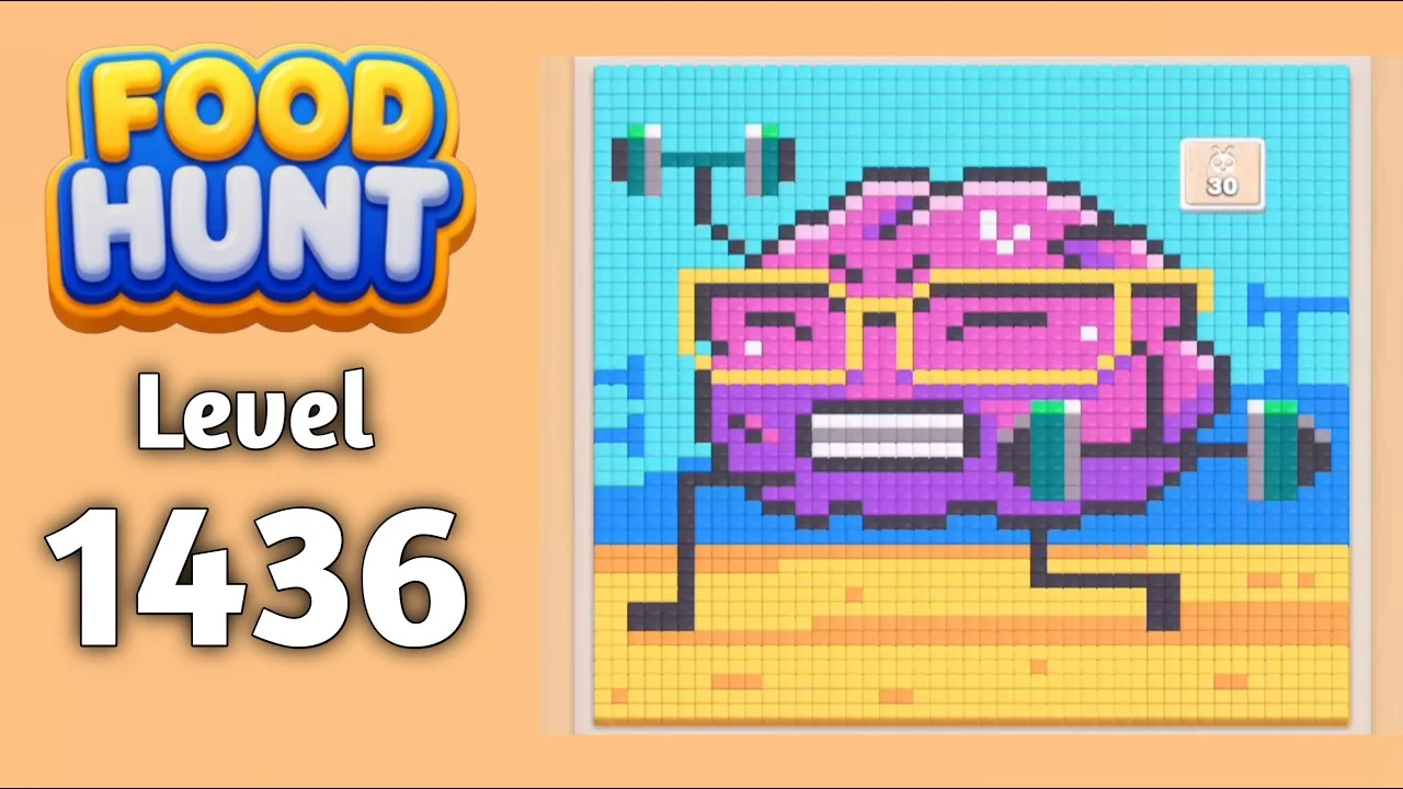 Food Hunt Level 1436 board layout