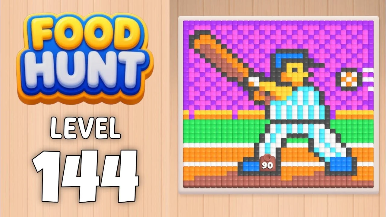 Food Hunt Level 144 board layout