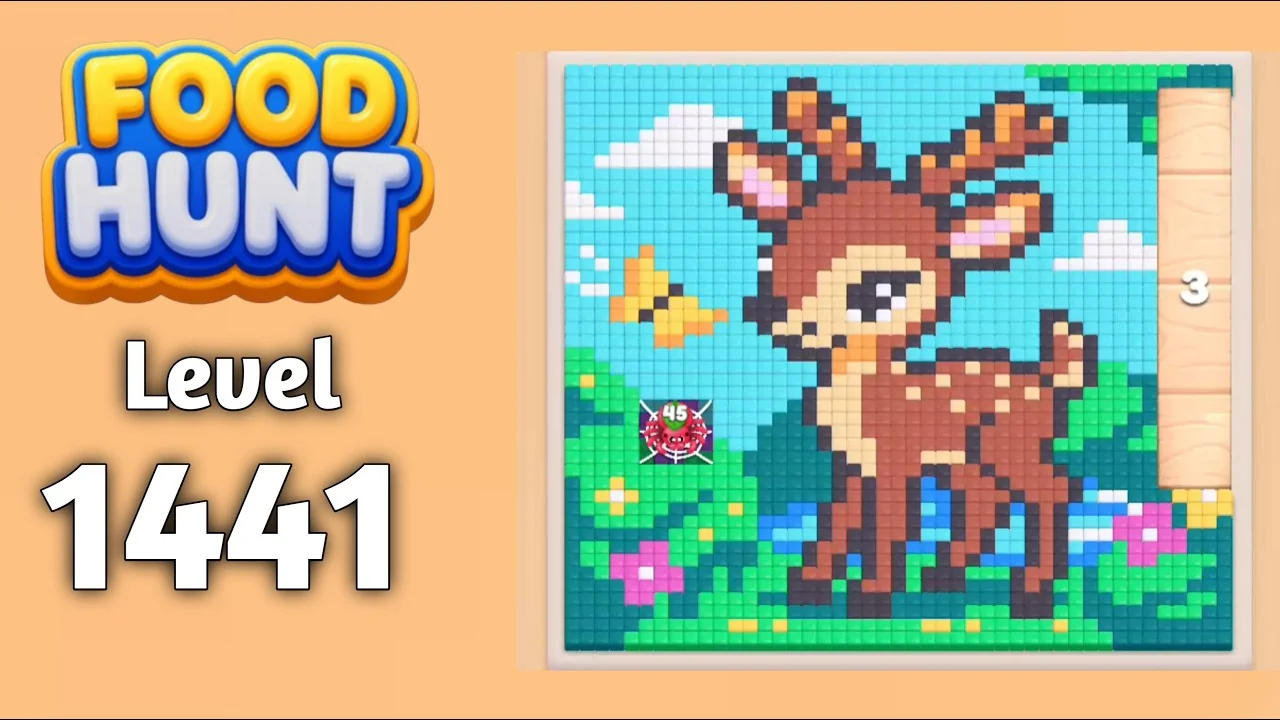 Food Hunt Level 1441 board layout