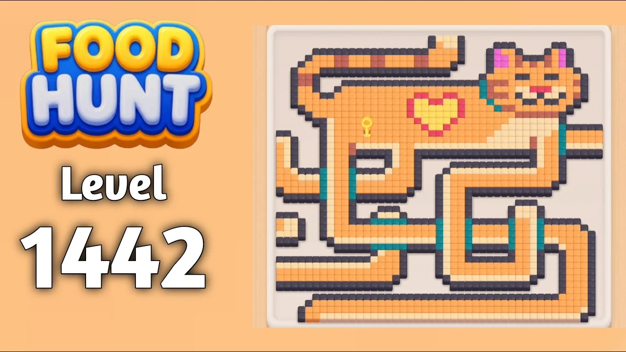 Food Hunt Level 1442 board layout