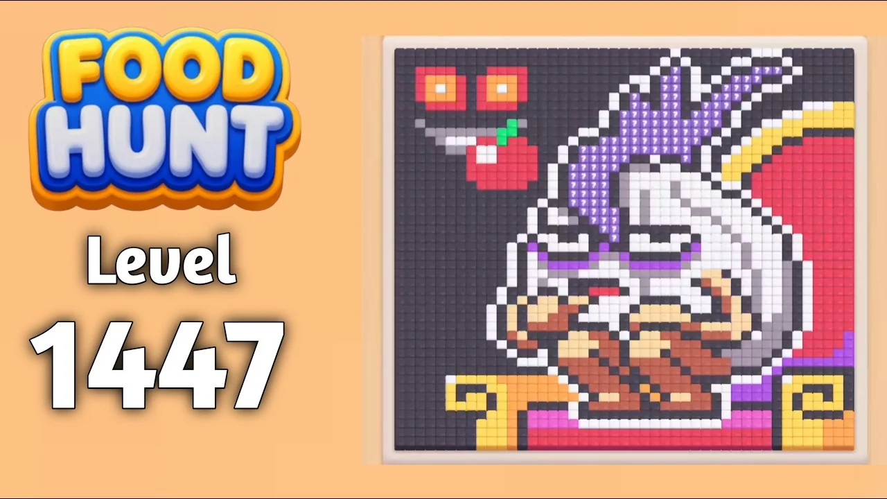 Food Hunt Level 1447 board