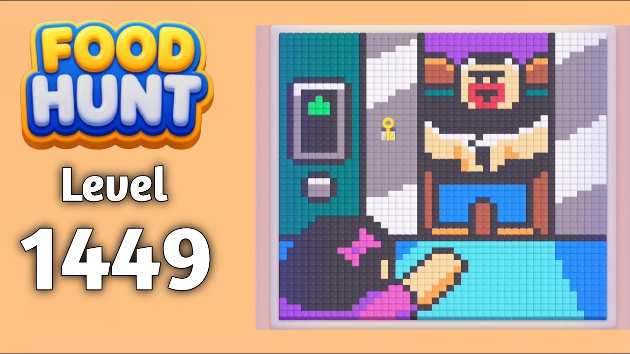 Food Hunt Level 1449 board layout