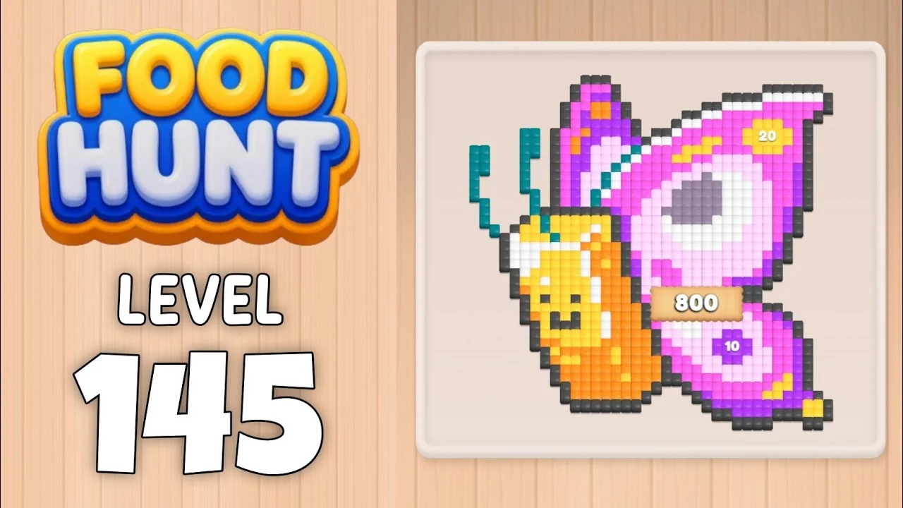 Food Hunt Level 145 board layout