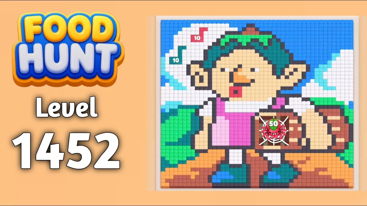 Food Hunt Level 1452 board