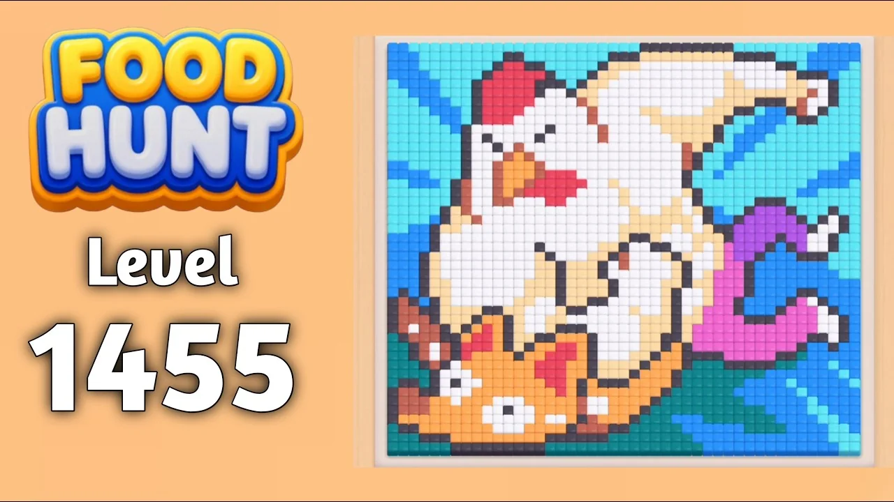 Food Hunt Level 1455 board layout
