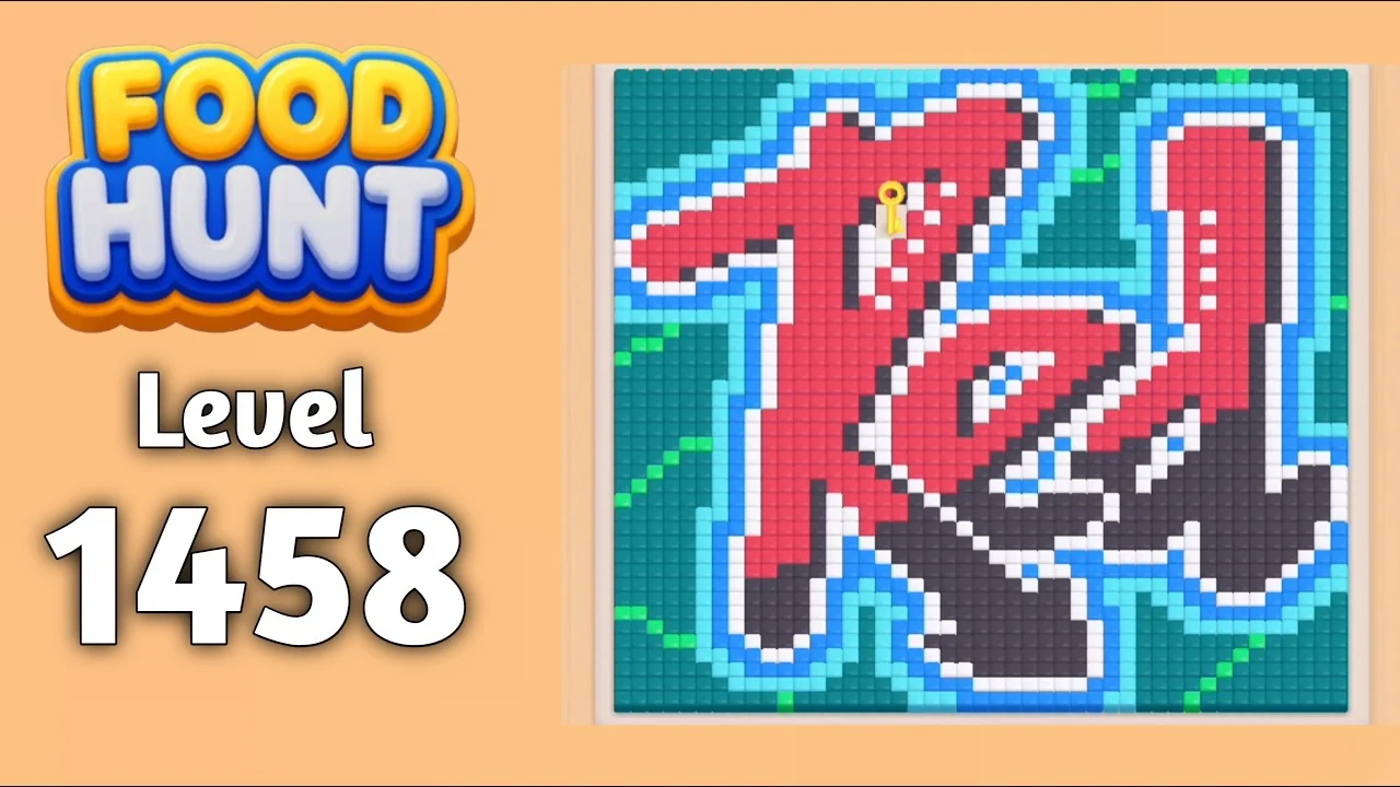 Food Hunt Level 1458 board layout