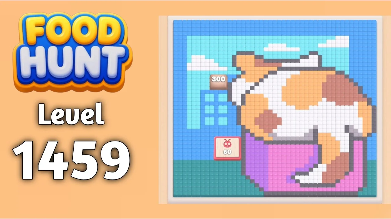 Food Hunt Level 1459 board layout