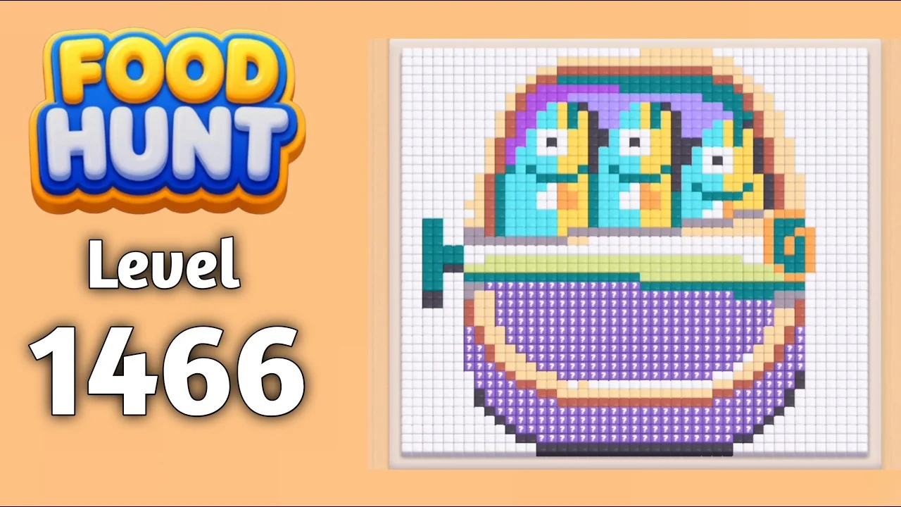 Food Hunt Level 1466 board