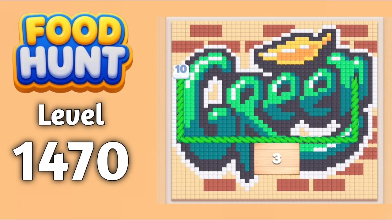 Food Hunt Level 1470 board