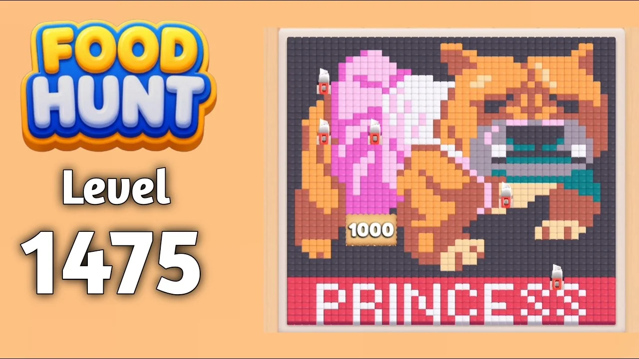 Food Hunt Level 1475 board