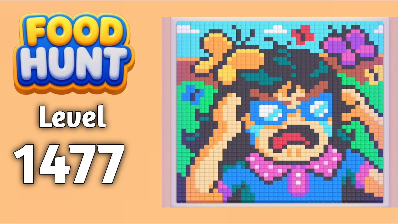 Food Hunt Level 1477 board