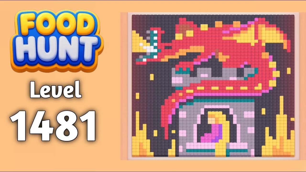 Food Hunt Level 1481 board