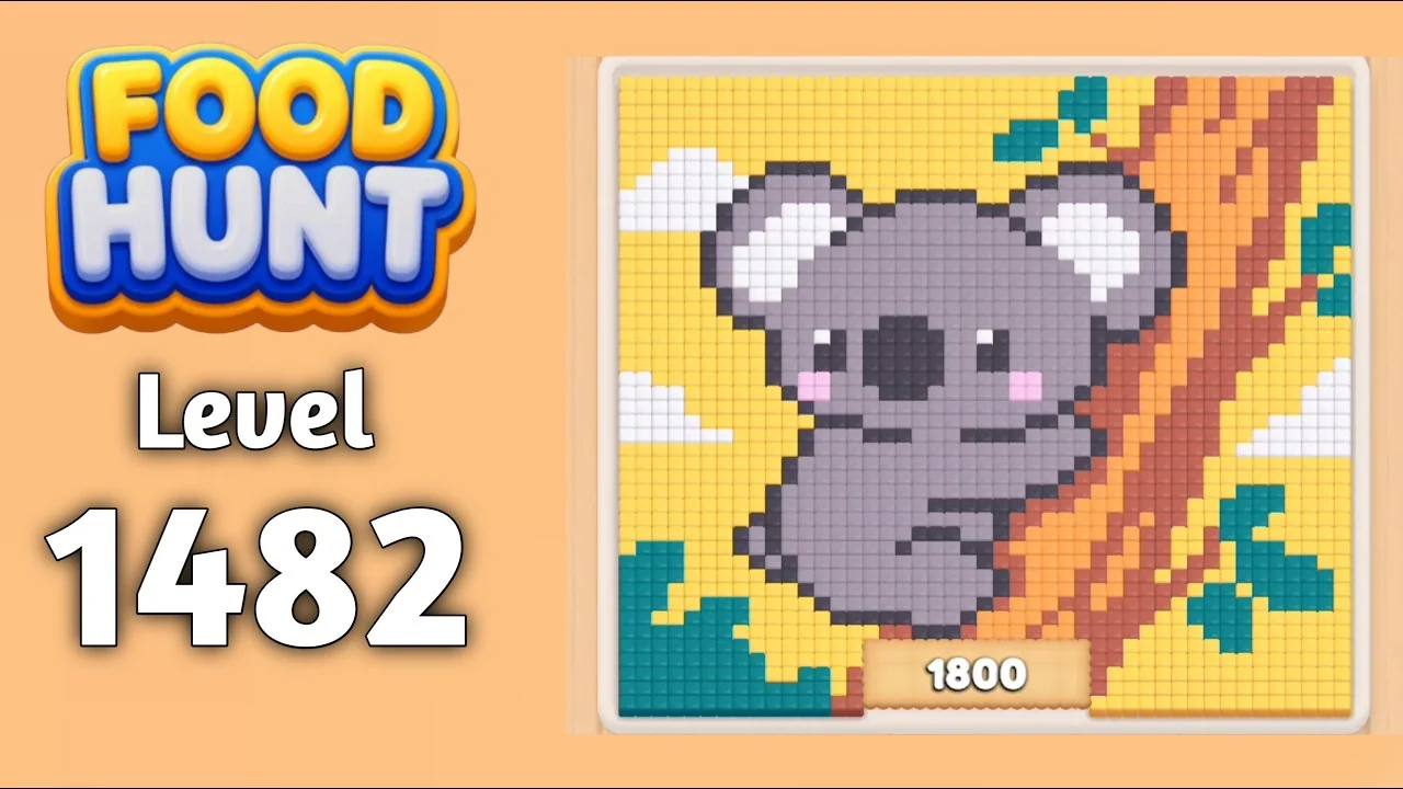 Food Hunt Level 1482 board