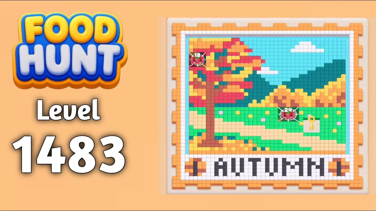 Food Hunt Level 1483 board