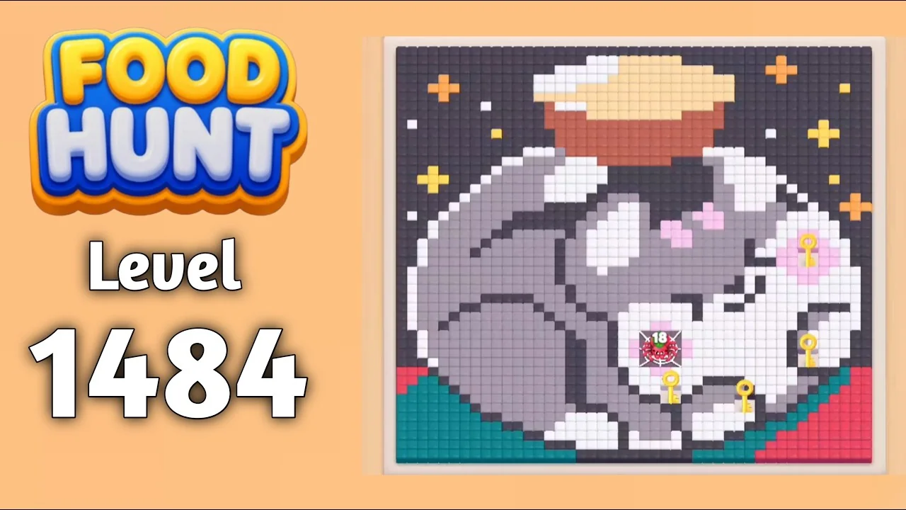 Food Hunt Level 1484 board