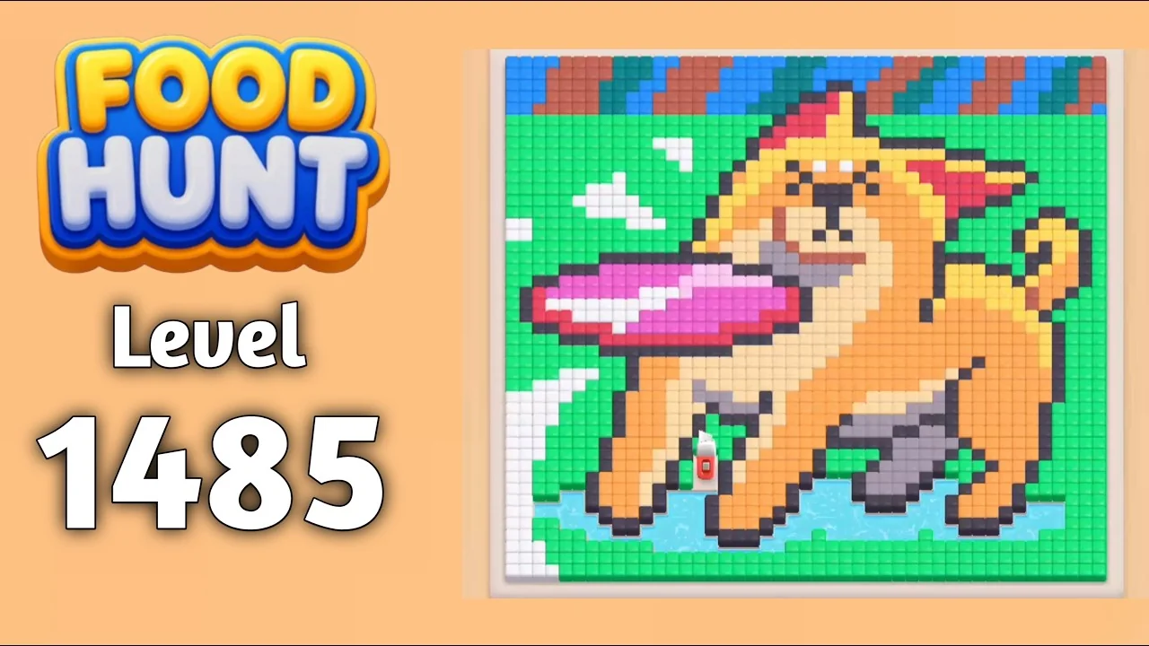 Food Hunt Level 1485 board