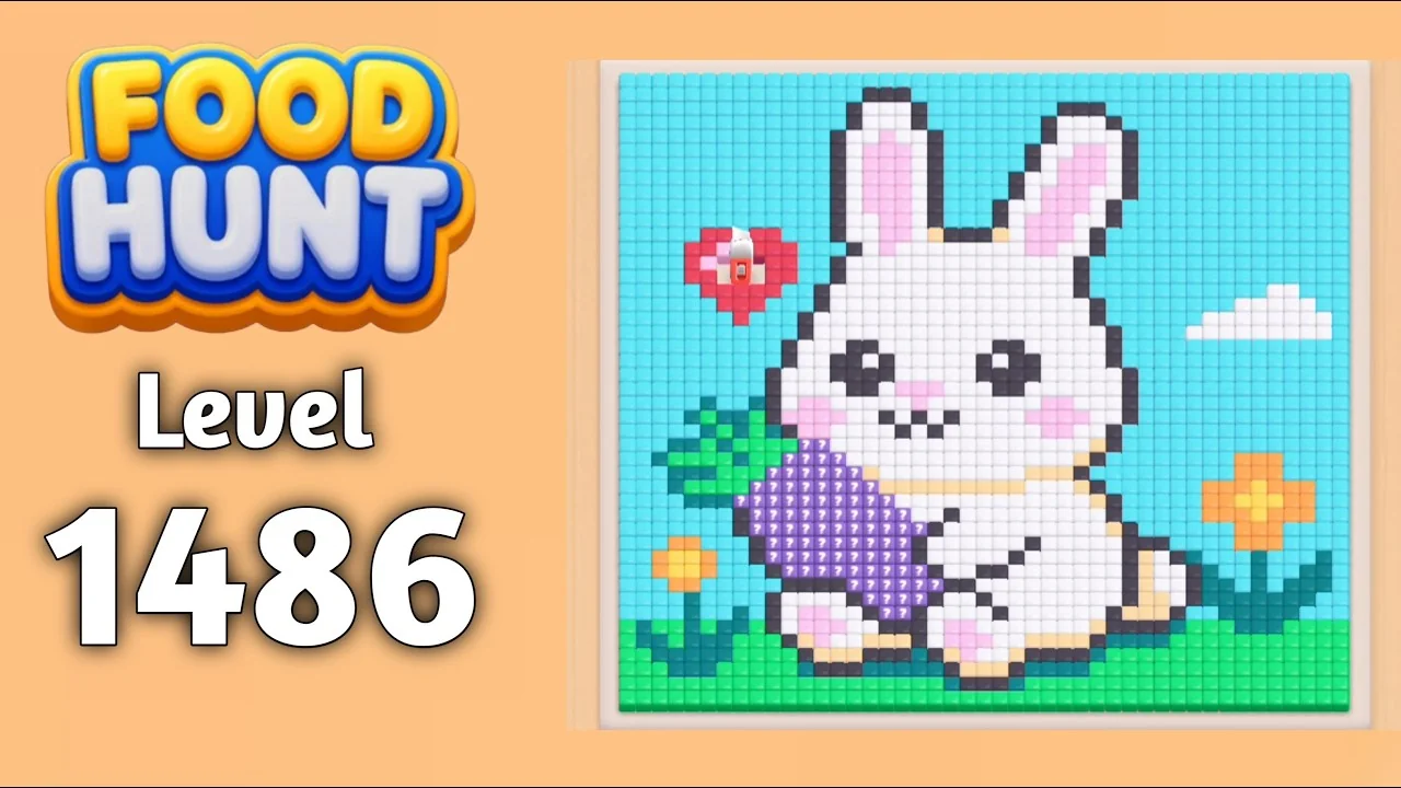 Food Hunt Level 1486 board