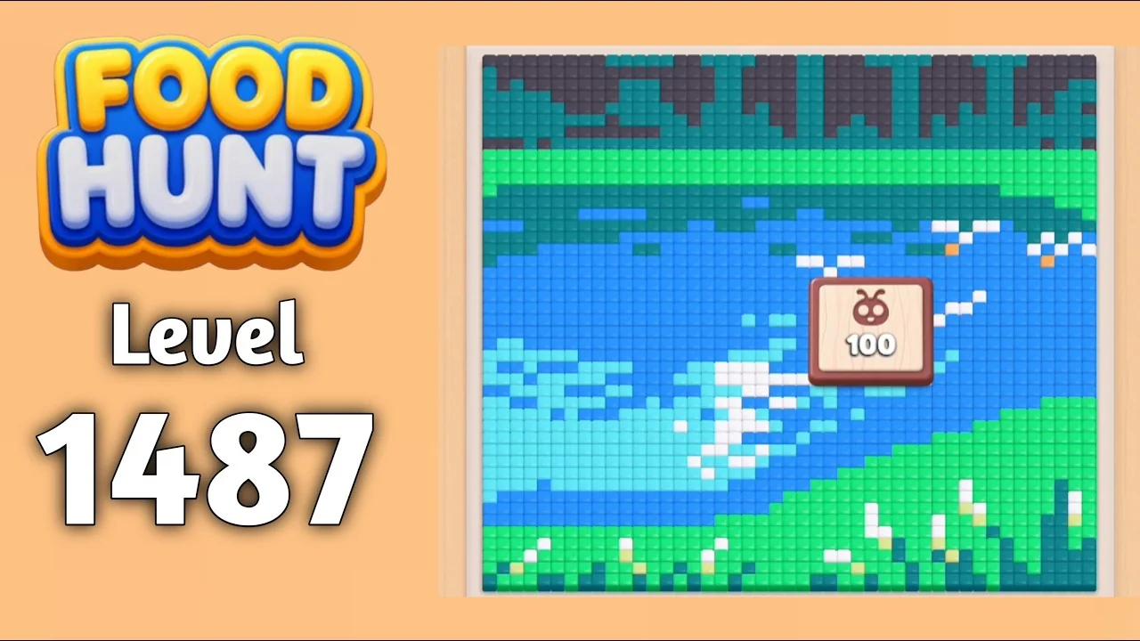 Food Hunt Level 1487 board
