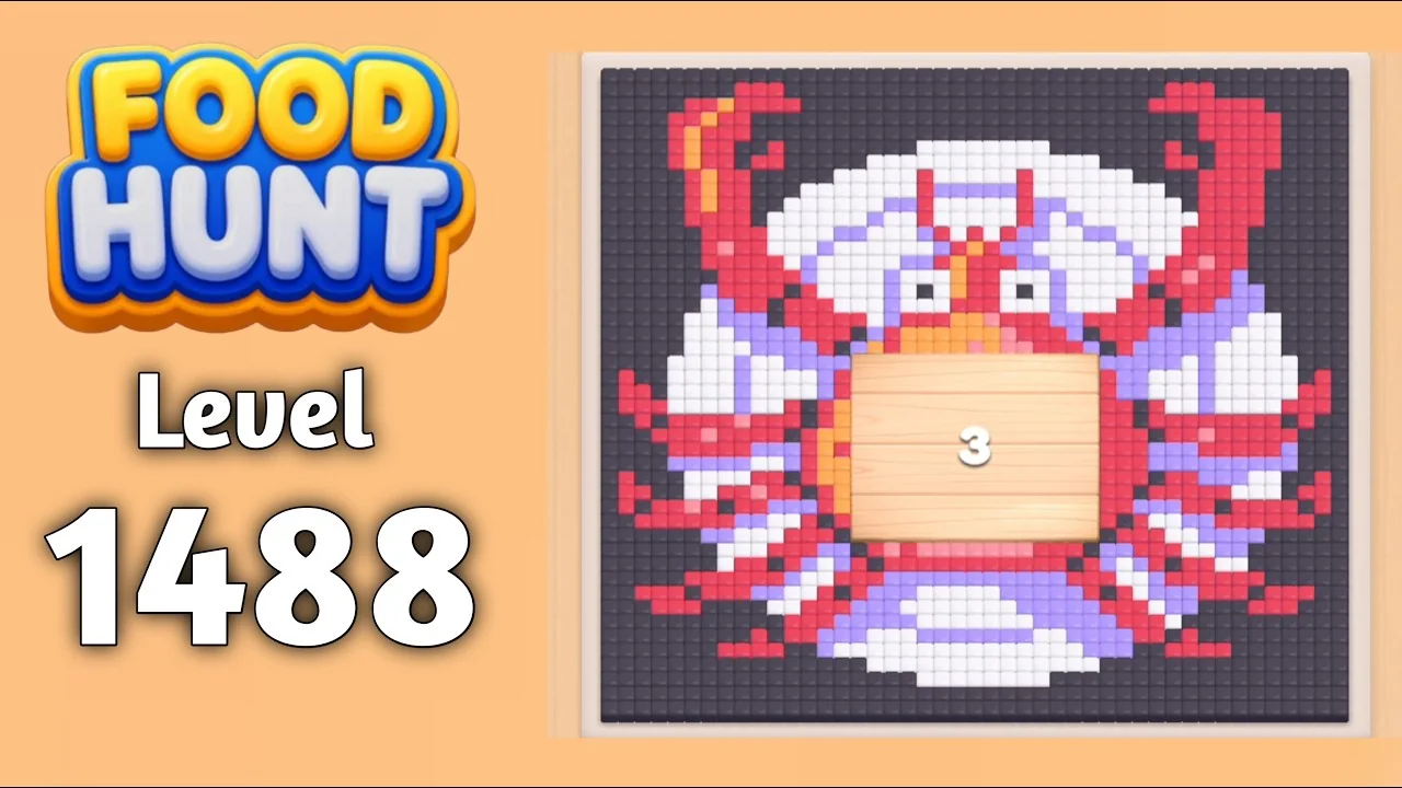 Food Hunt Level 1488 board