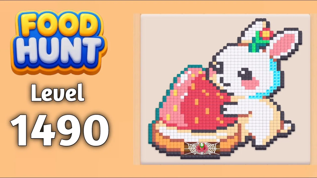 Food Hunt Level 1490 board