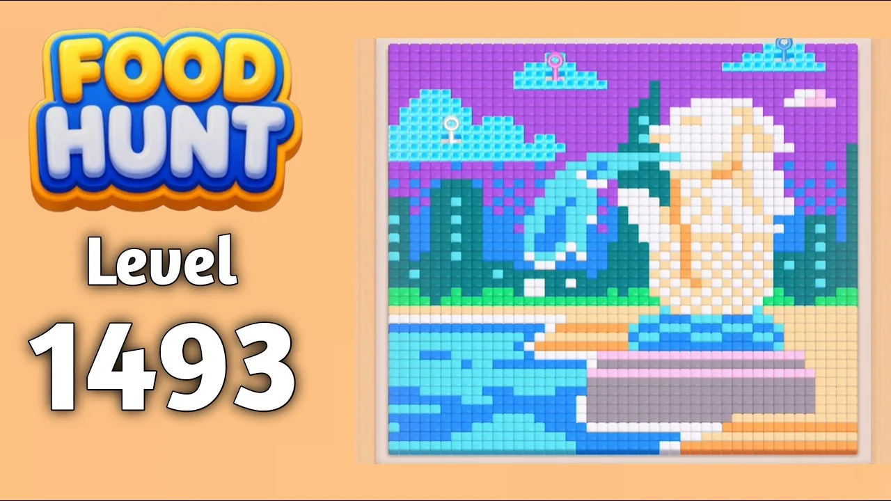 Food Hunt Level 1493 board