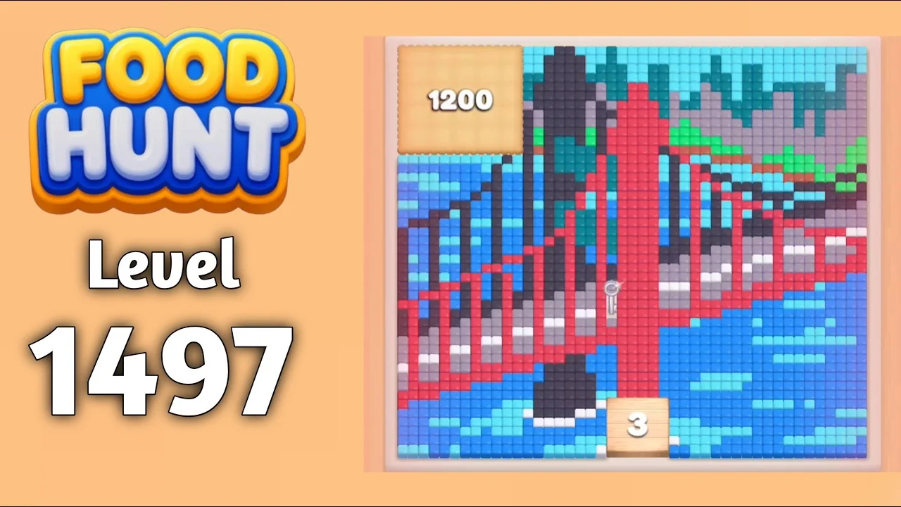 Food Hunt Level 1497 board