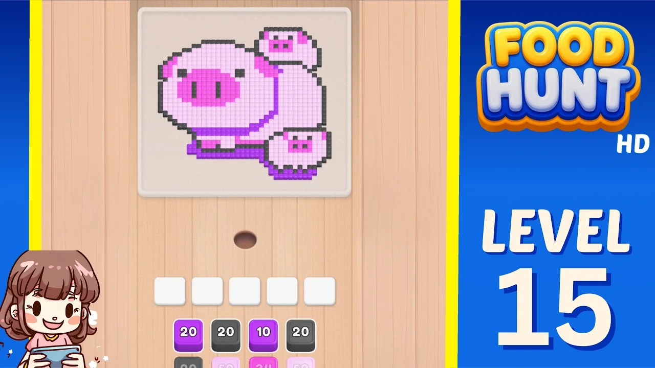 Food Hunt Level 15 board layout