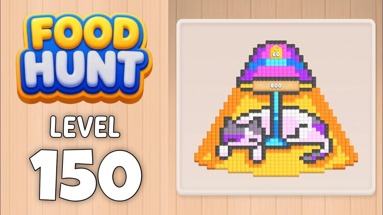Food Hunt Level 150 board layout