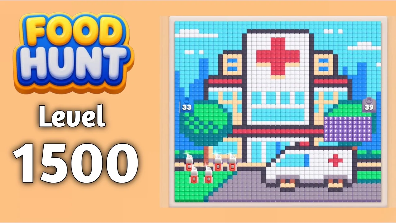 Food Hunt Level 1500 board