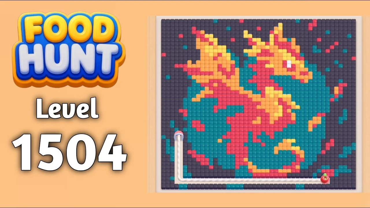 Food Hunt Level 1504 board