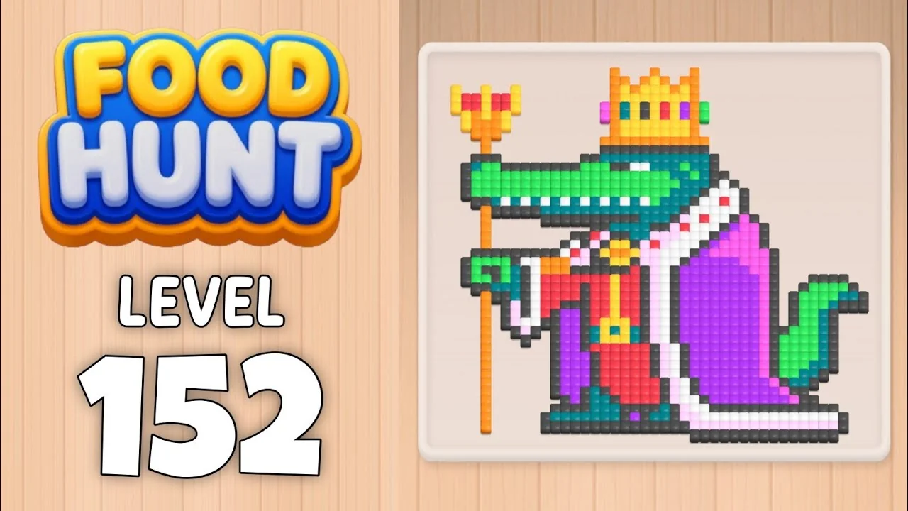 Food Hunt Level 152 board layout