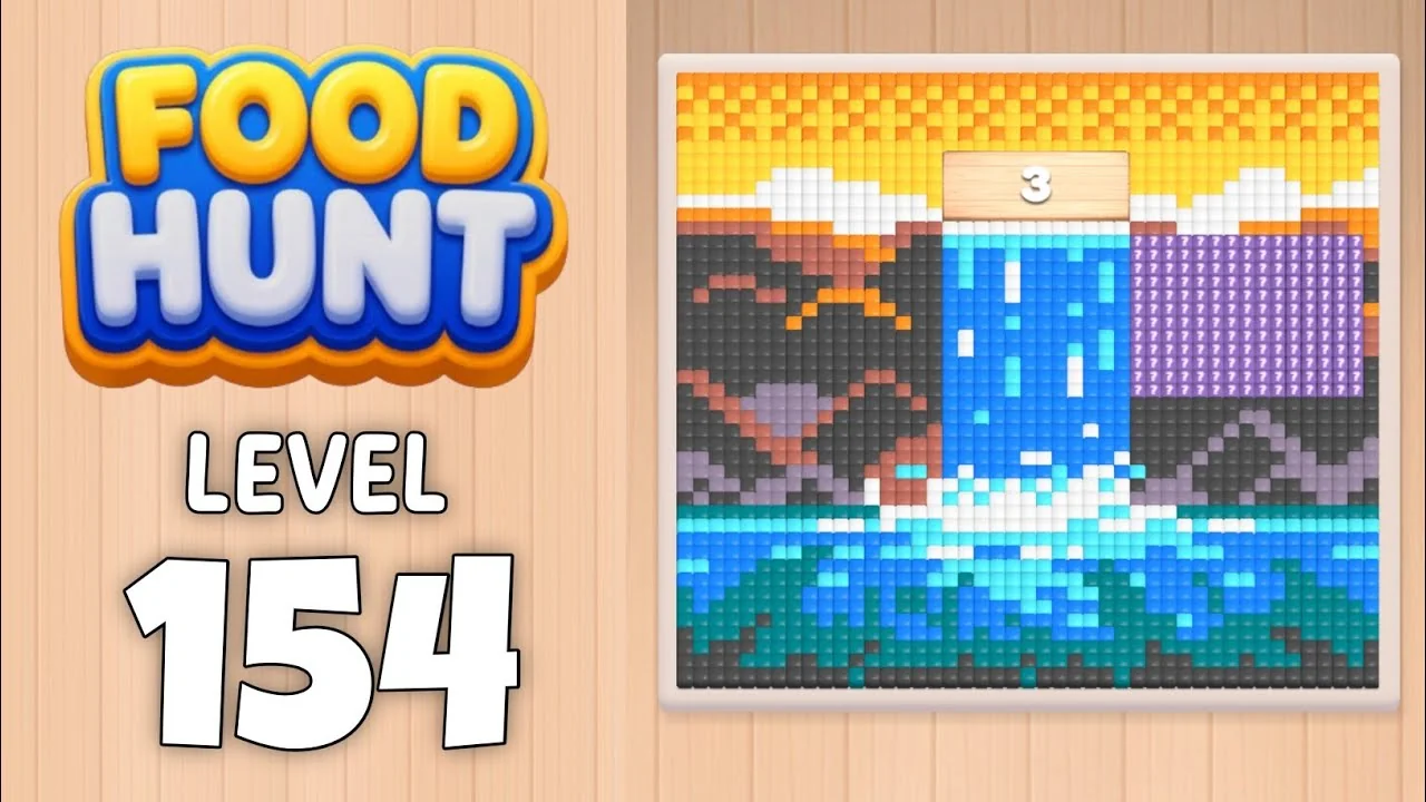 Food Hunt Level 154 board layout